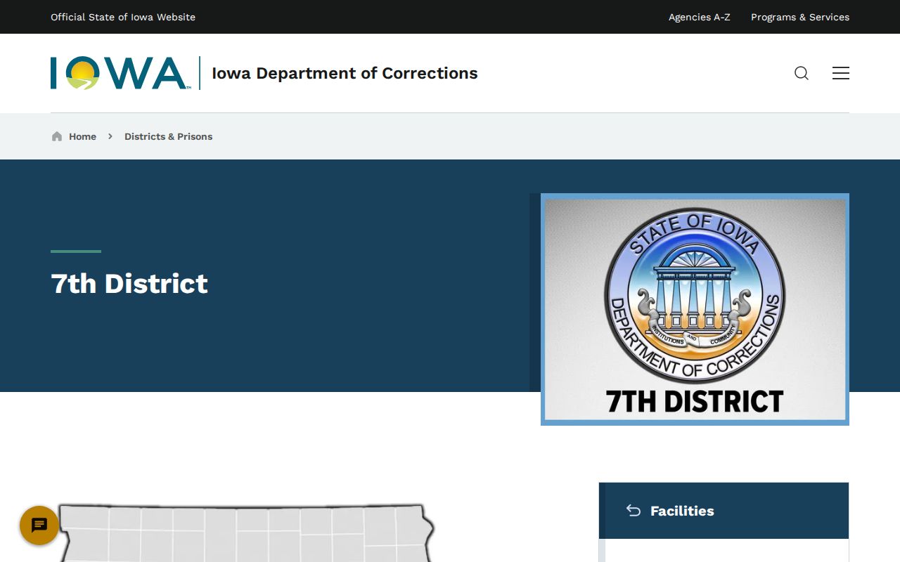 Scott County criminal supervision records at Iowa DOC Seventh District