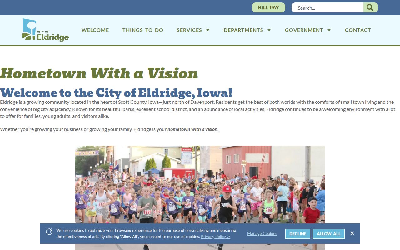 Scott County Eldridge city records and criminal history starting point